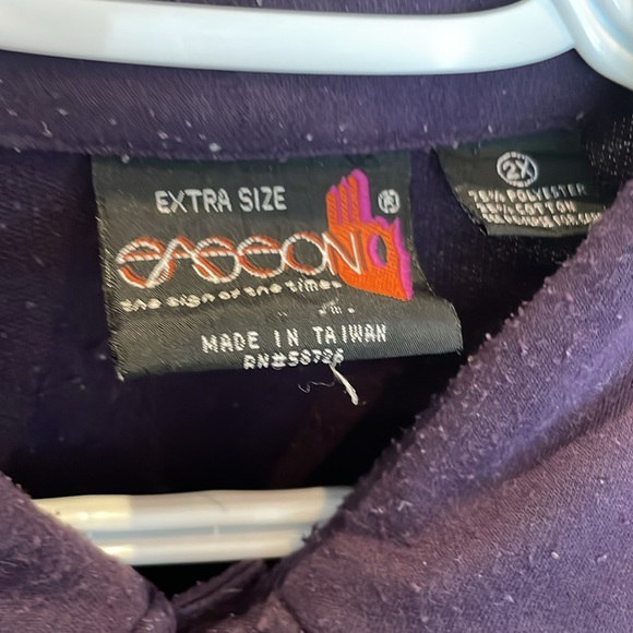 Sassoon Purple Vintage Top - Picture 3 of 5